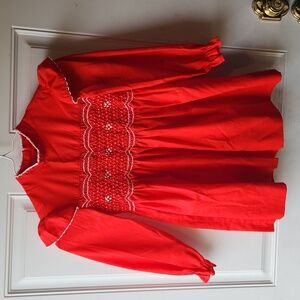 Vintage Polly Flinders Dress Color Red